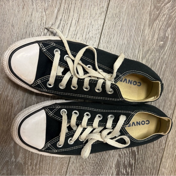 Converse Black and White Canvas Shoes - Picture 5 of 7